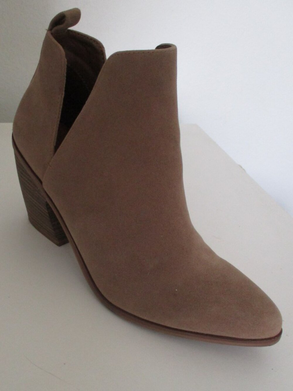 Universal Thread Womens Tan Textile 3" Heel Western Ankle Boot - Size 9M